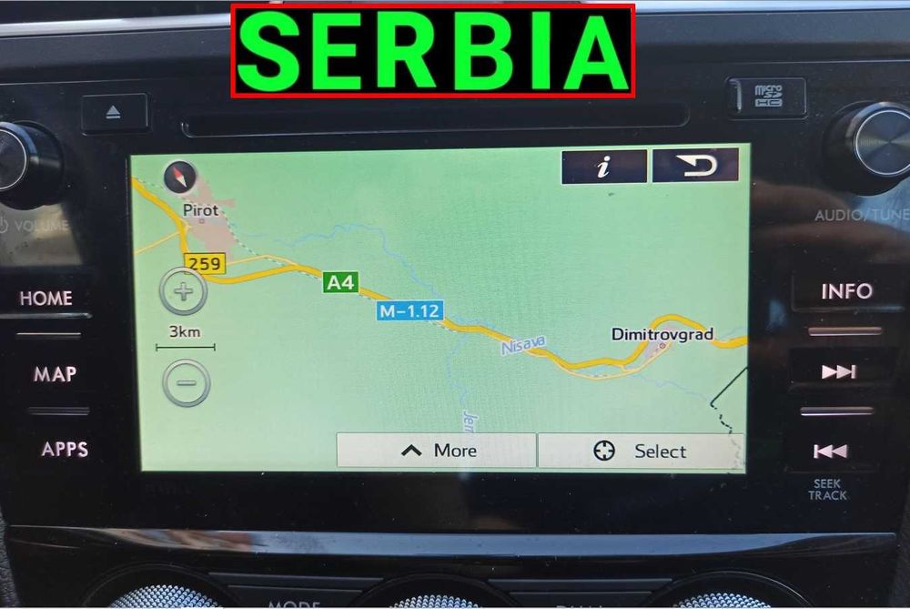 2026 SD card Субару карта навигaция Subaru GEN2 Forester Legacy