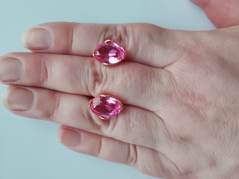 Серьги 585*рубин