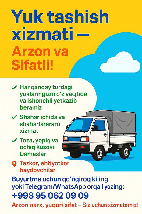 labo yuk tashish xizmati