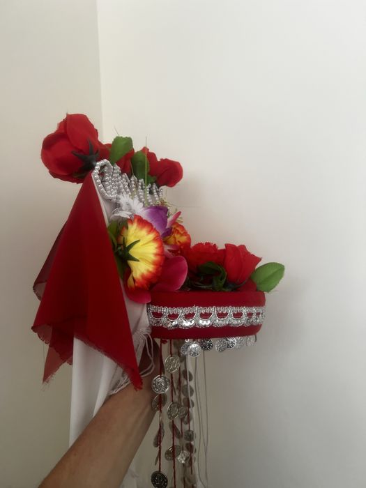 Тракийска шапка с цветя