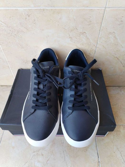 Tommy Hilfiger - страхотни мъжки кецове ЕСТЕСТВЕНА КОЖА 44