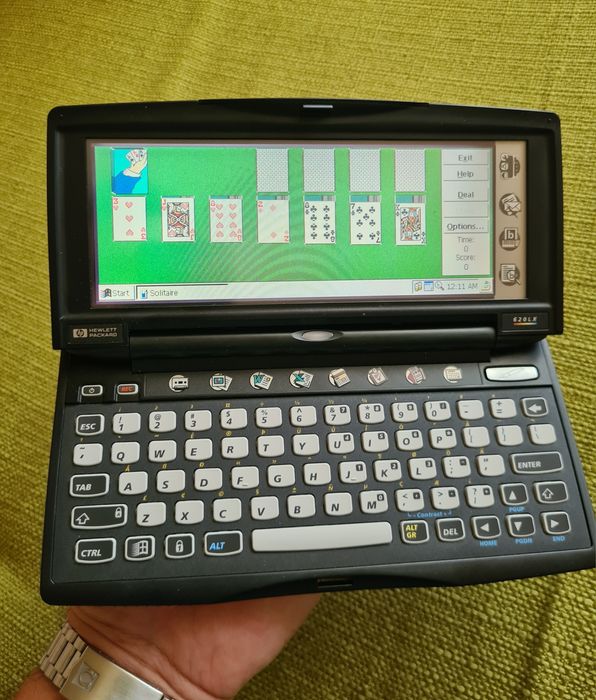 HP 620 LX Mini Laptop Calculator Vintage Retro Windows CE De Colectie