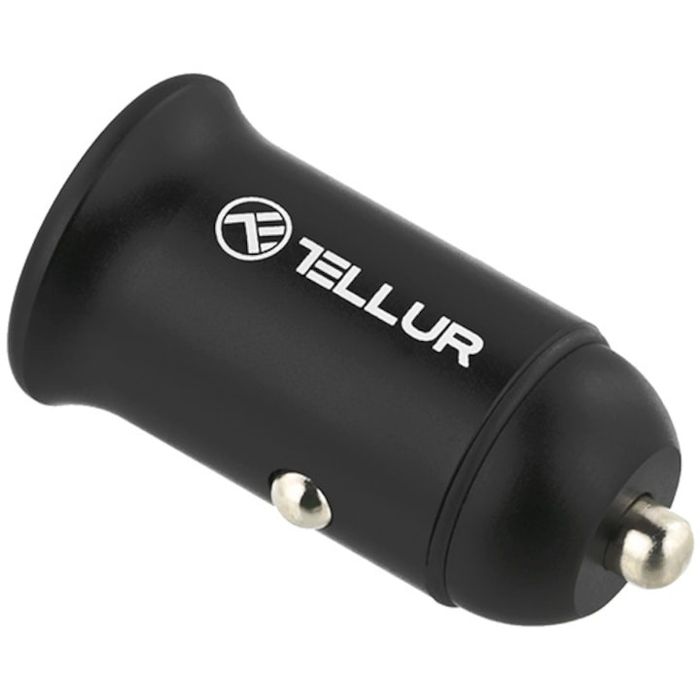 Incarcator auto Tellur PD60W, QC30W, FCC7, Negru, sigilat