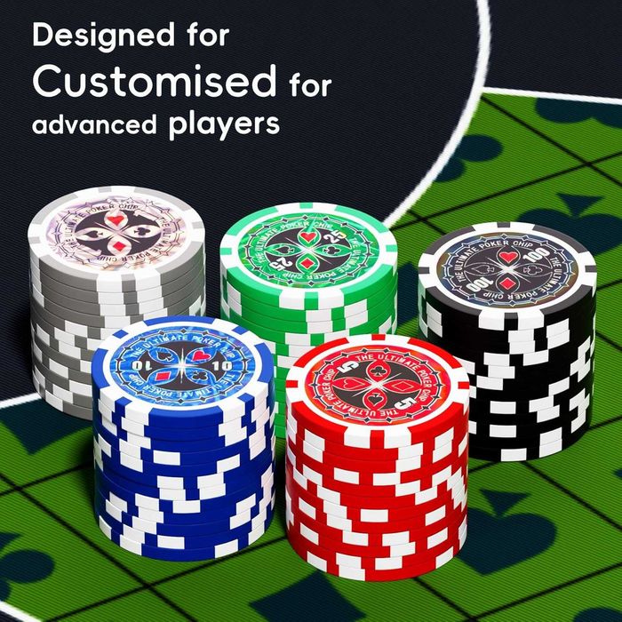 Set de Poker profi cu 500 de jetoane in servieta din aluminiu zaruri