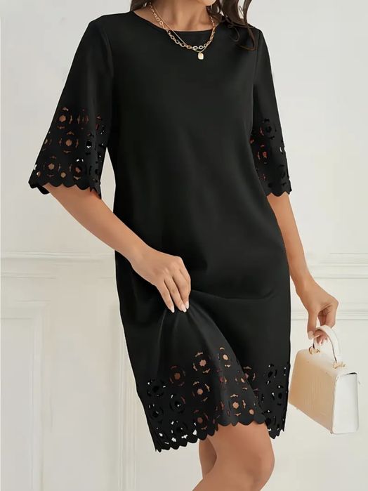 Rochie neagră, midi