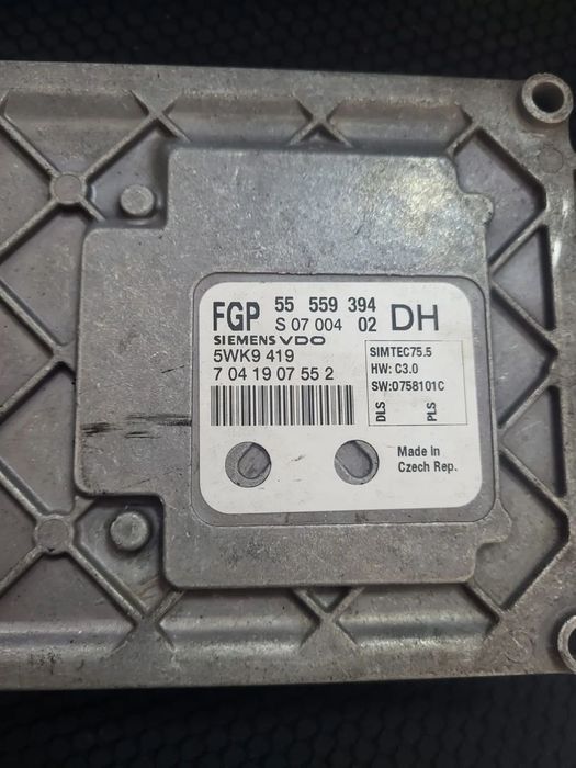 Ecu calculator motor opel astra h Z16XER cod: 55559394 Simtec 75.5
