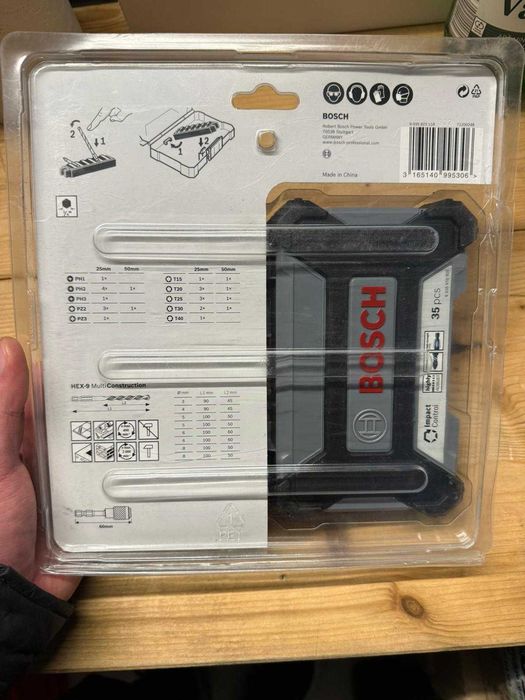 Set biti si burghie Bosch Impact Multi Construction, 35 piese