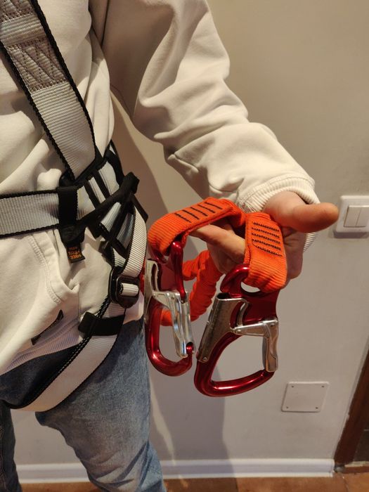 Ham alpinism utilitar WÜRTH + lonjă de asigurare – stare foarte bună