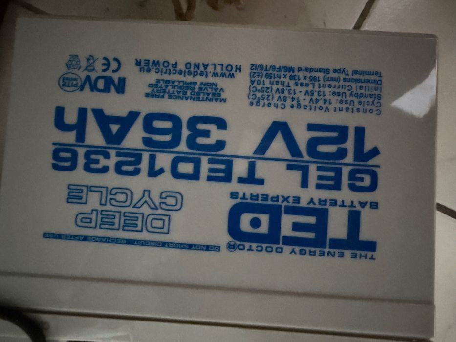 Acumulatori TED gel TED1267 si TED1236