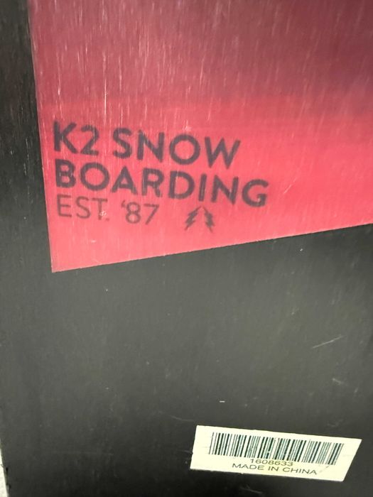 placa snowboard k2 est.87 L150cm