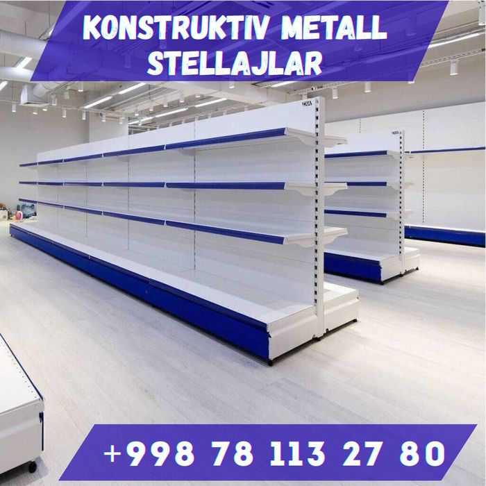 Стеллаж металлический сборный, konstruktiv metall stellajlar