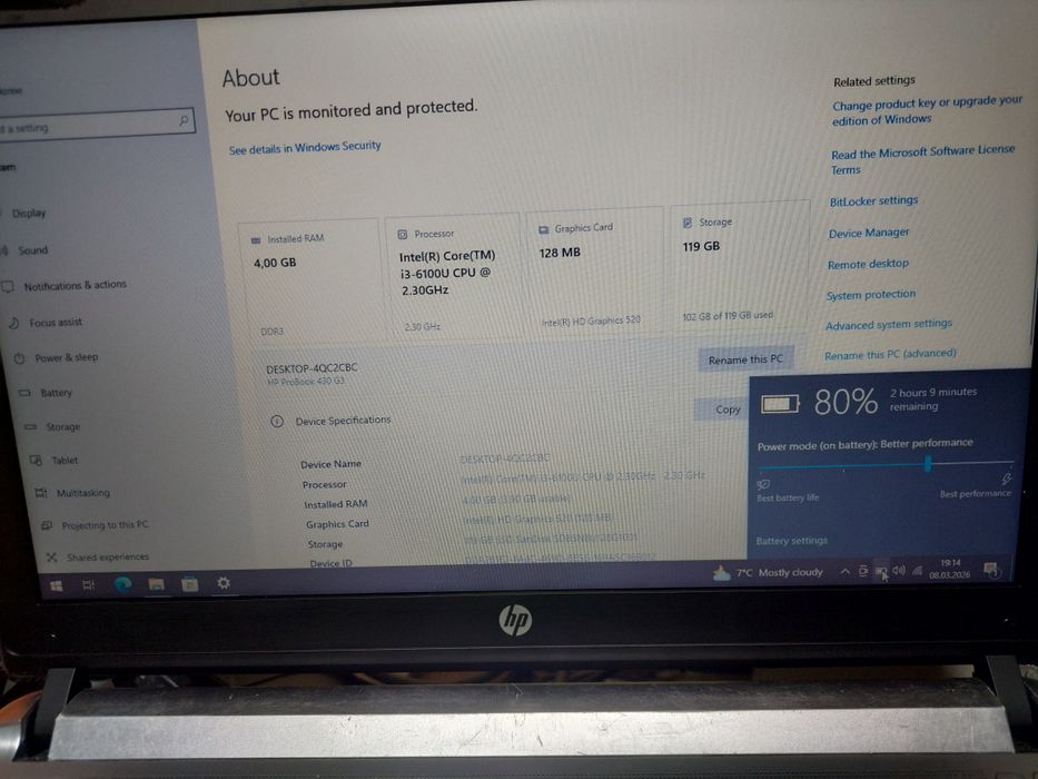 Dezmembrez Laptop HP Probook 430 g3