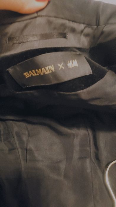 Sacou balmain h&m