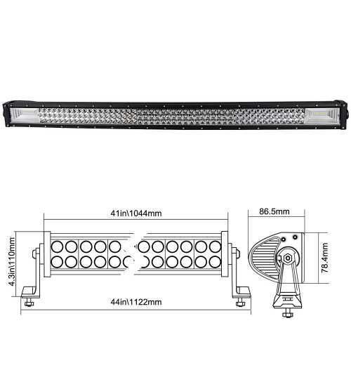 Led Bar,Proiector 105CM 540w auto atv,off road,Jeep,utilaje,buggy 12v