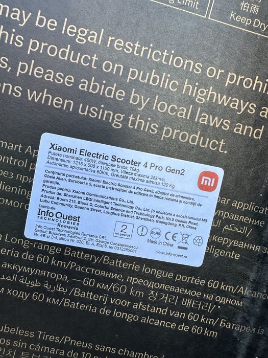Trotineta Xiaomi 4 Pro, gen 2, sigilata, garantie