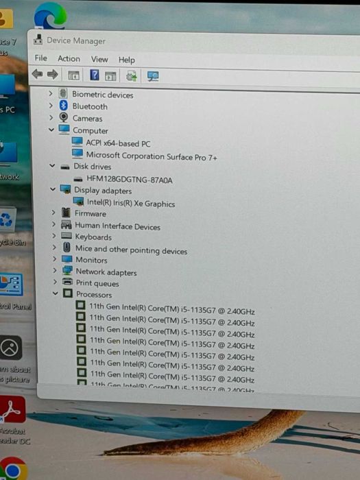 Microsoft Surface Pro 7 Plus i5-1135G7/8RAM/128SSD