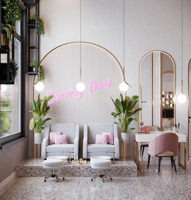 дизайнер интерьер салон красоты,  гўзаллик салони