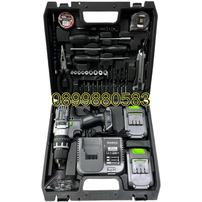 Акумулаторен ударен винтоверт 24V 4.0Ah Hawek