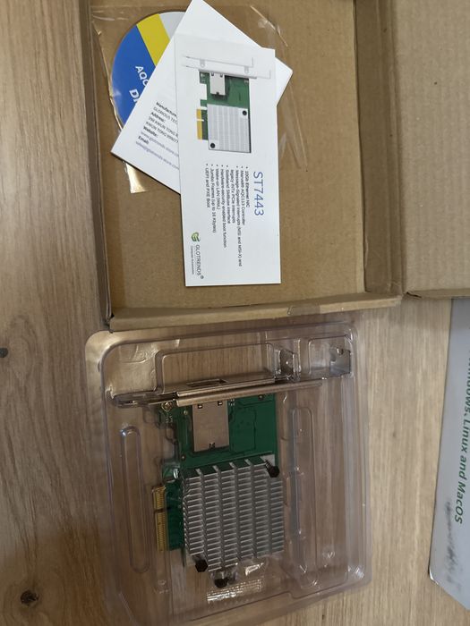 Glotrends ST7443 Placa Retea 10GbE PCIe RJ45 Intel X540 Server NAS pfSense