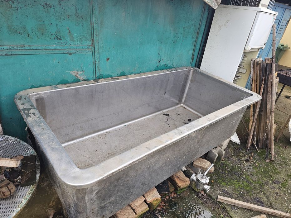 Cada / bazin 1000 litri din inox alimentar cu vana inox