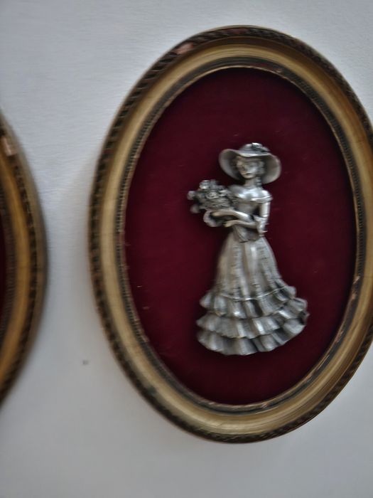 Tablou vintage pe catifea