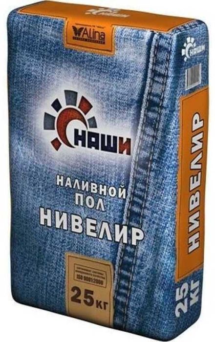 Наши наливной пол Нивелир, 25 кг