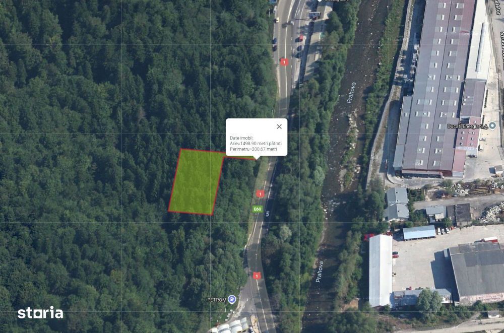 Teren intravilan 2500m² - DESCHIDERE 54 ML ~  BUSTENI