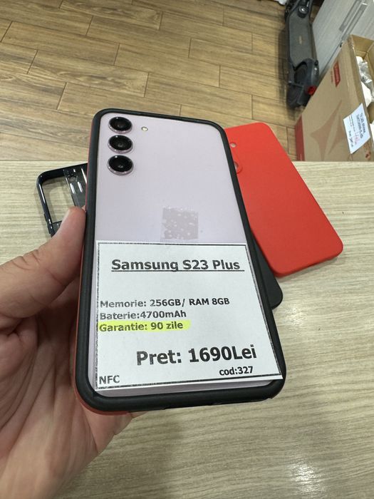 Samsung S23 Plus 256gb pink + huse cadou