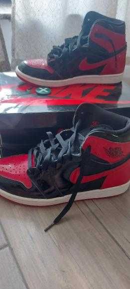 Jordan 1 high patent bred full box