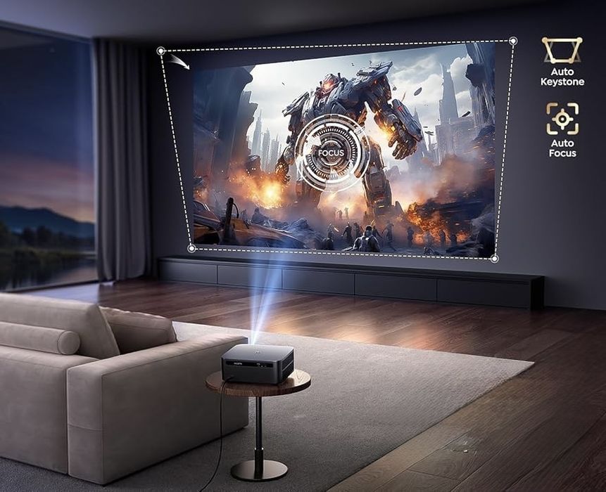 НОВО!!! Луксозен домашен проектор с 4K поддръжка и WiFi PUTRIMS K12