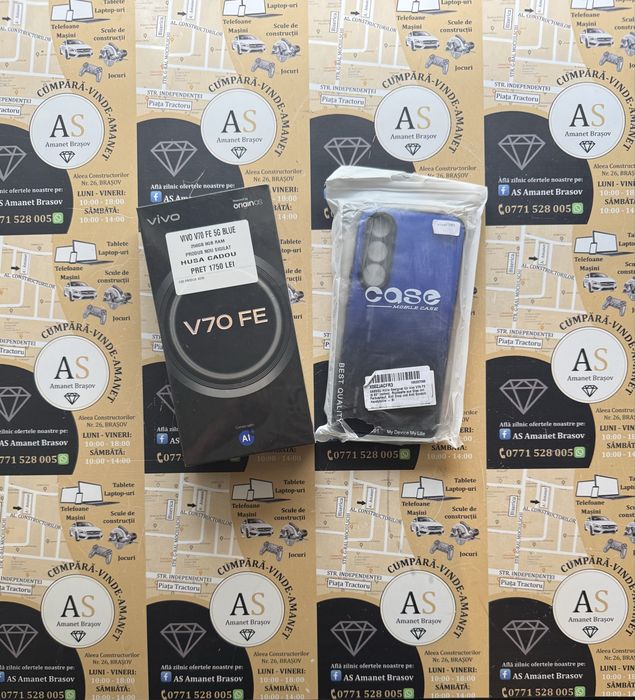 Vivo V70 FE 5G 256Gb 8Gb Ram 200Mpx Blue Nou Sigilat