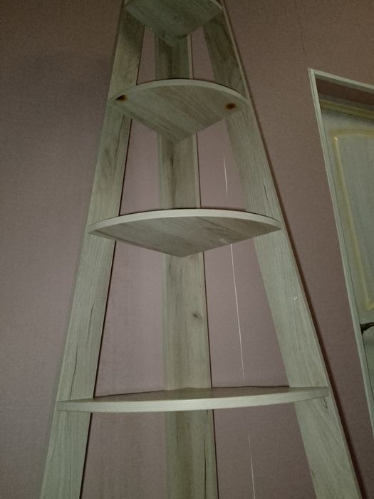 Книжная угловая полка.