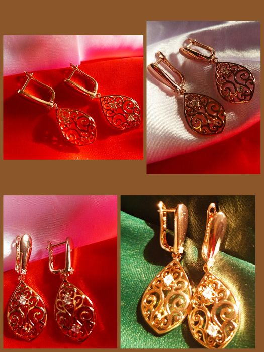 Продам красивые новые серьги и кольца