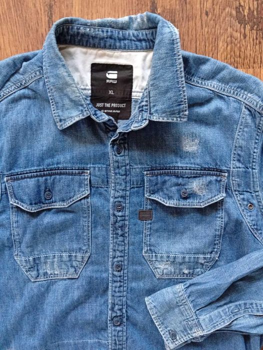 g-star wolker shirt - страхотна мъжка риза ХЛ