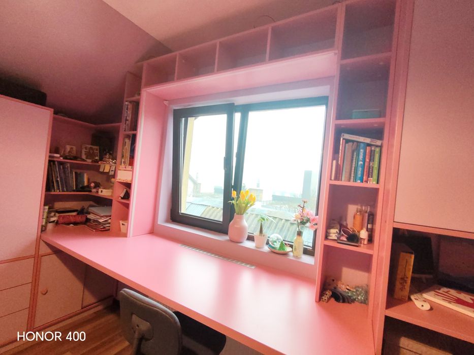 Mobilier camera tineret fete roz mov