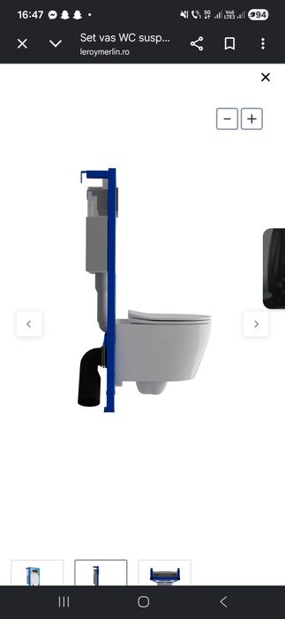 Vând set  vas wc suspendat denver