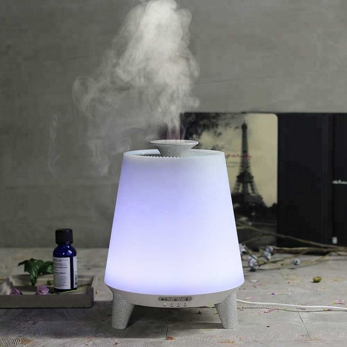 Арома дифузер STELS, 300 мл, Ултразвуков, 7 LED цвята, Bluetooth