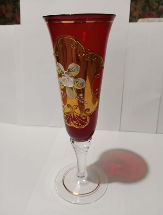 Фужеры набор Богемия лепка посуда