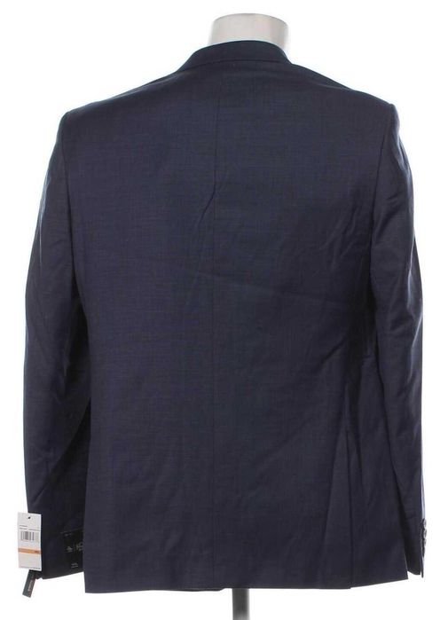 Sacou blazer 52 XL slim Original Penguin NOU lana super 120's albastru