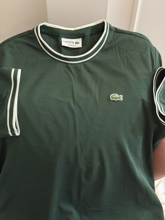 Футболка зеленая Lacoste