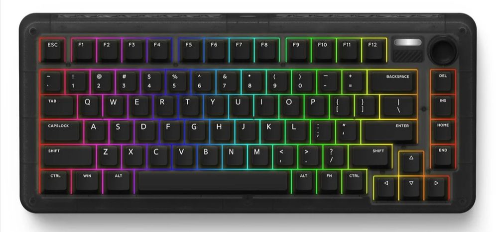 Tastatura mecanica IQUNIX ZX75 Dark Side (Keycaps qwertykey gratis)