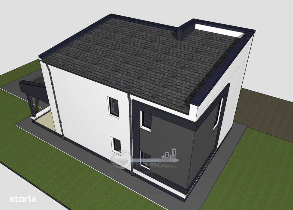 Teren cu autorizatie pentru vila 5 camere, 3 bai, P+1E, de vanzare in