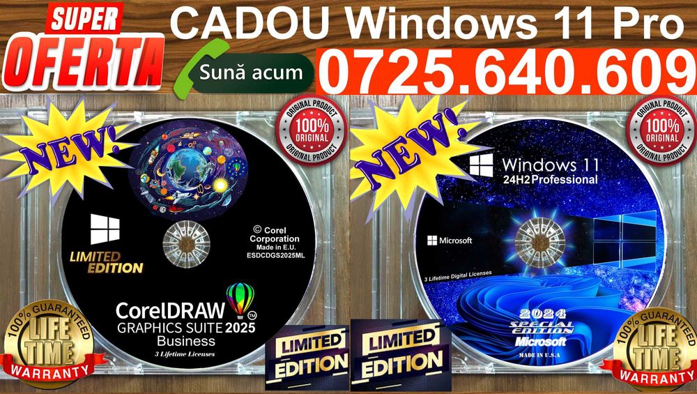 CorelDRAW BUSINESS 2025-3 Lifetime Licenses -Permanenta