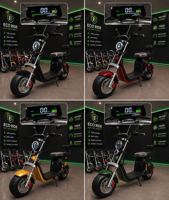 Scuter electric/Scooter Harley pentru adulti blak