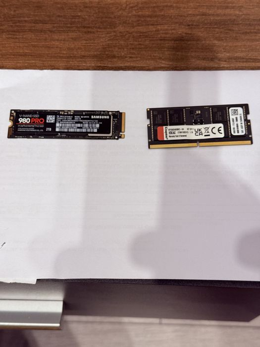 Ssd samsung 980 pro 2 tb+ memorie ram laptop DDR5 32gb 5600mhz cl40 ps5 pro slim asus
