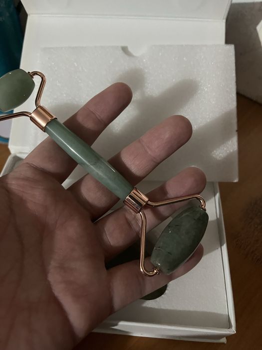 Скребок гуаша, нефритовый роллер нефрит