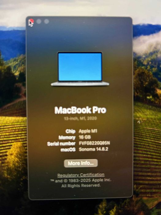 Macbook Pro M1, 2020, 16/256