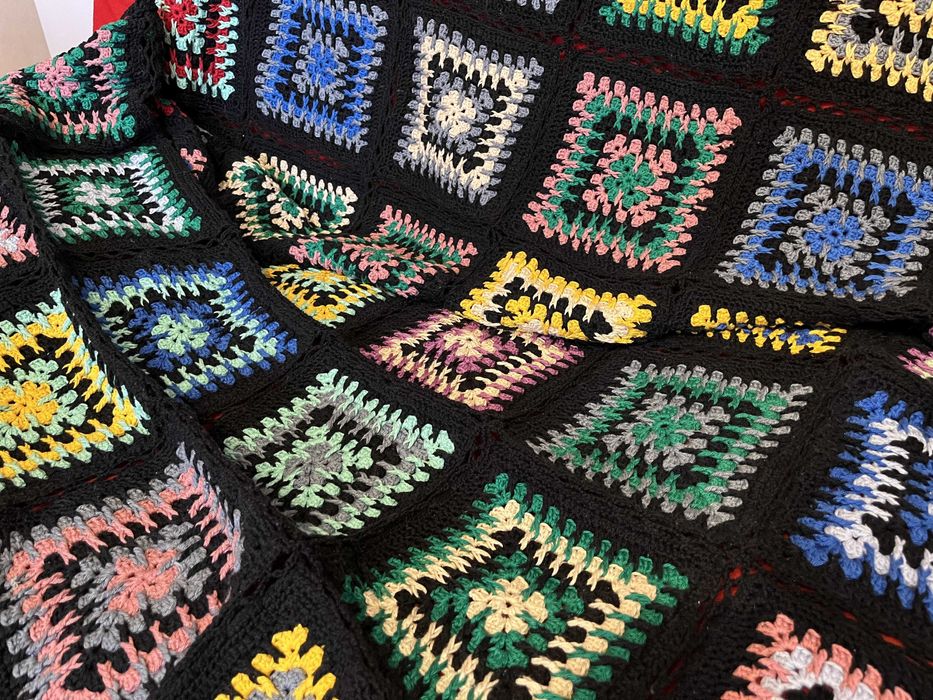 Вязаный плед Ручная работа 1,5x2м