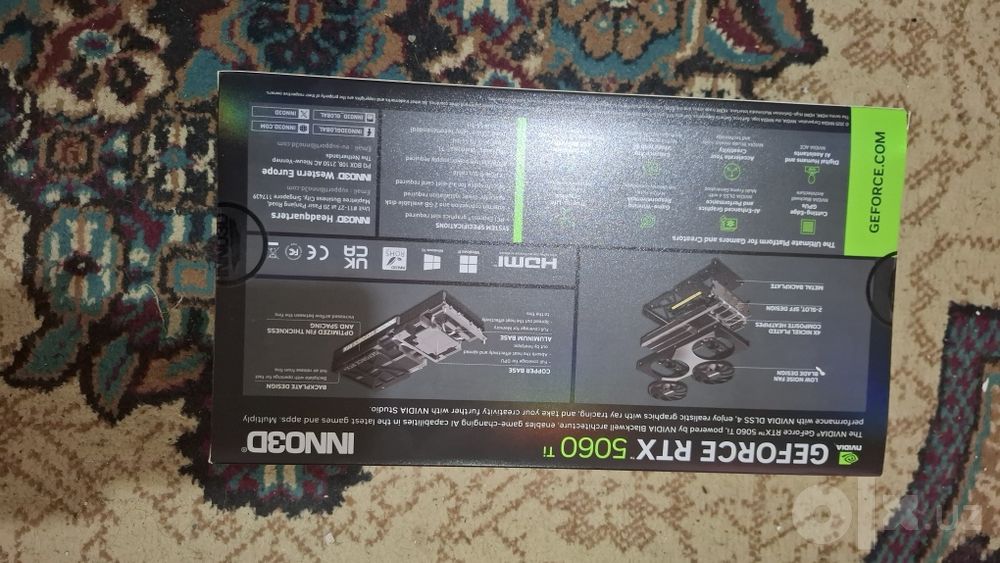 Пустые коробки от комплектующих ПК (RTX 5060 Ti, B650, LS720 и др.)