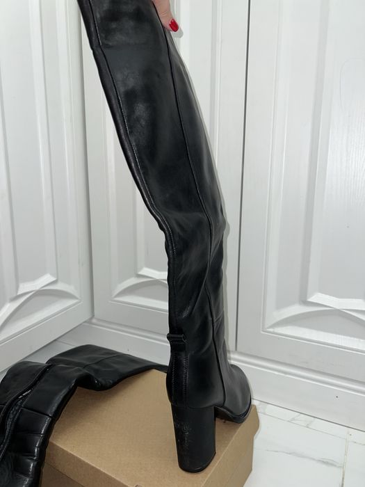 Сапоги кожанные